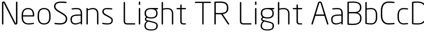 NeoSans Light TR Light font
