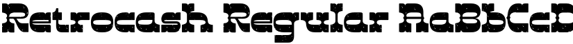 Retrocash Regular font