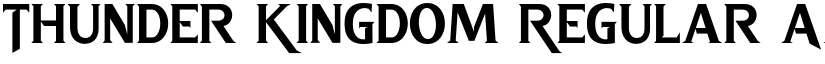 Thunder Kingdom Regular font