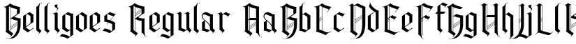 Belligoes Regular font