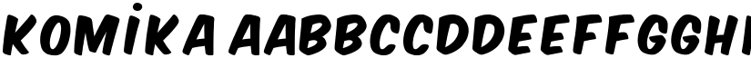 Komika font