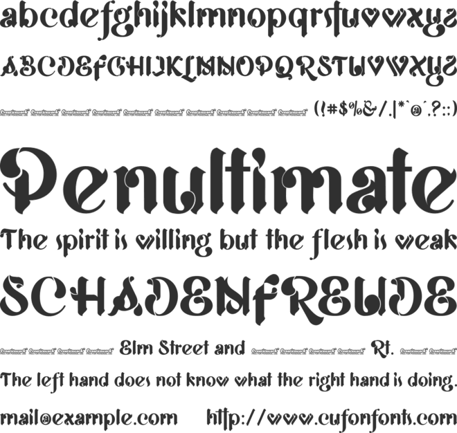 Brotherly font preview
