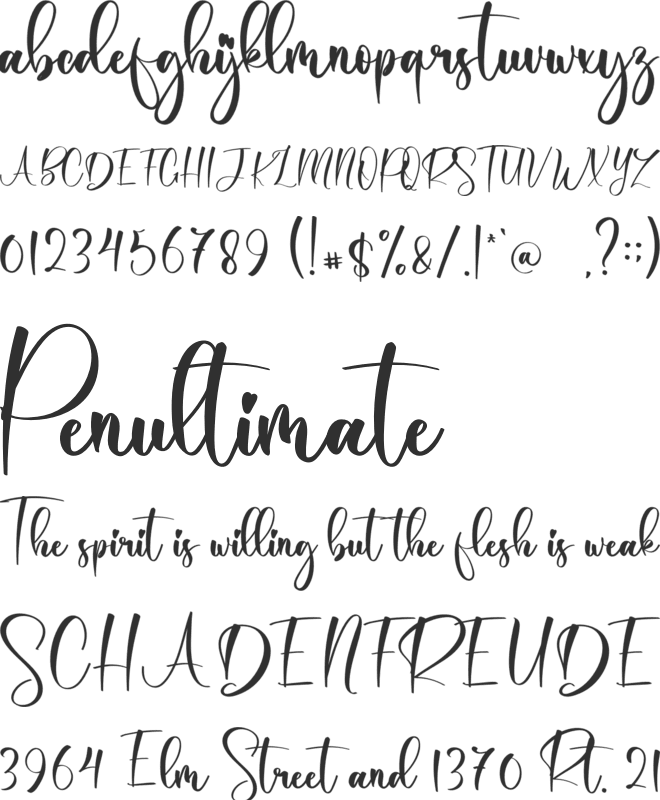 Daisy Butterfly font preview