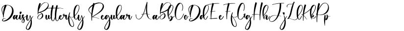 Daisy Butterfly Regular font
