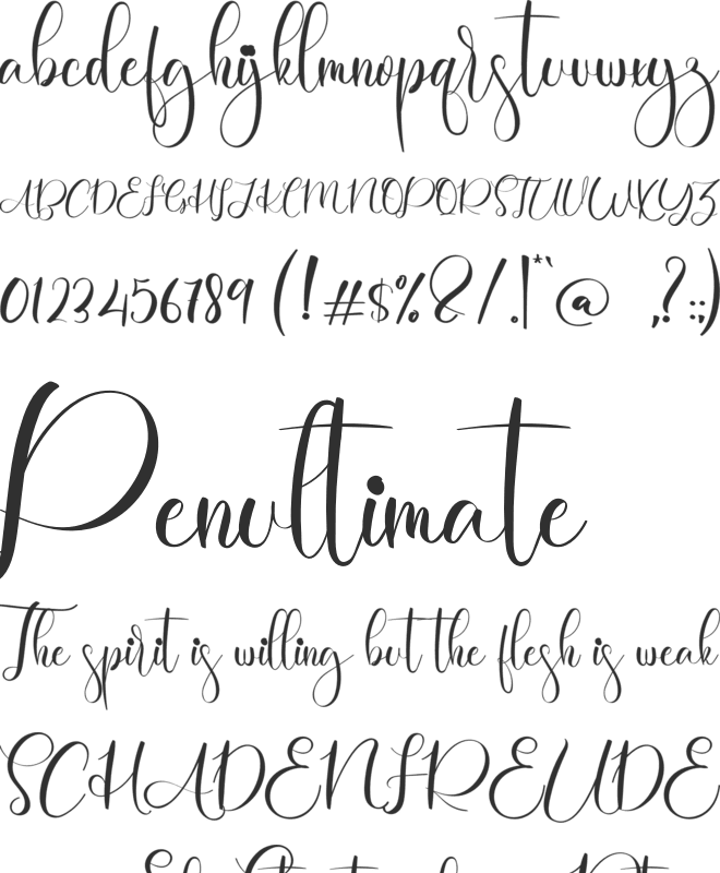 Baby Signature font preview