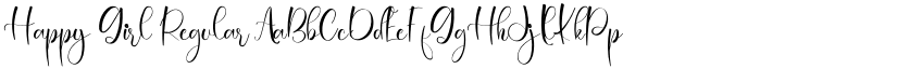 Happy Girl Regular font