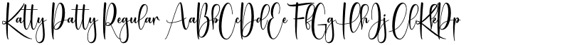 Katty Patty Regular font