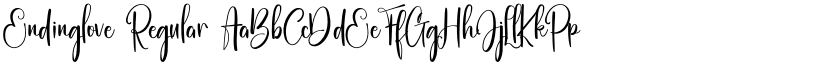 Endinglove Regular font