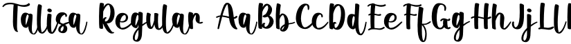 Talisa Regular font