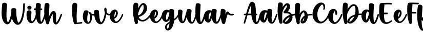 With Love Regular font