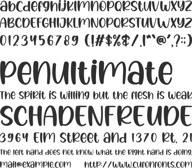 Candy Heart font preview