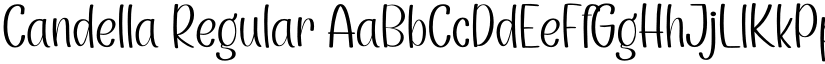 Candella Regular font
