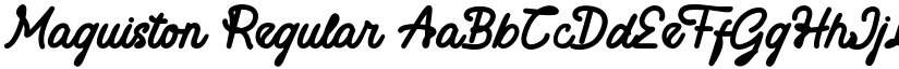 Maguiston Regular font