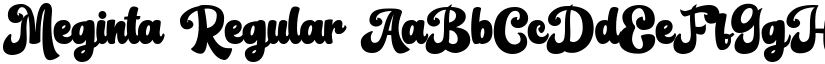 Meginta Regular font