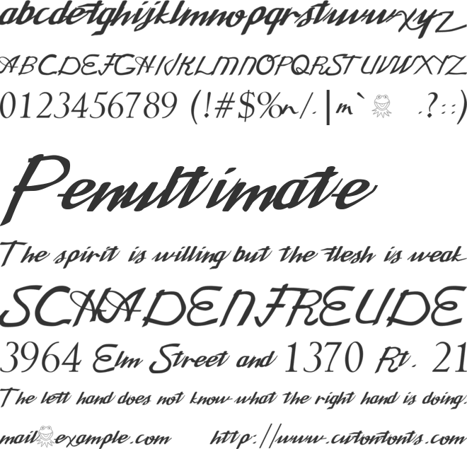 Jim Henson font font preview