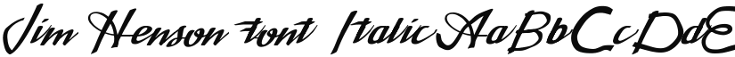 Jim Henson font font download