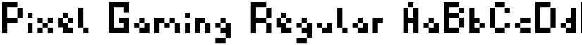 Pixel Gaming Regular font