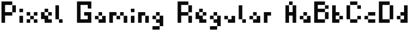 Pixel Gaming font download