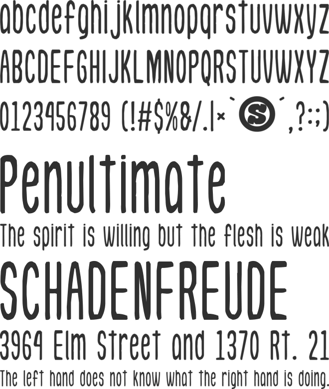 Green Tea Jelly font preview