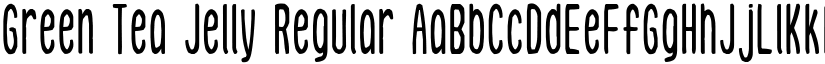 Green Tea Jelly Regular font