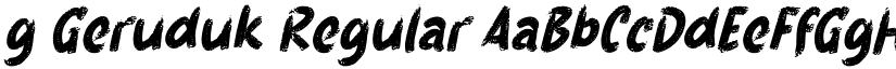 g Geruduk Regular font