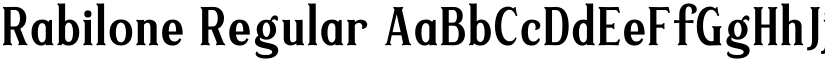 Rabilone Regular font