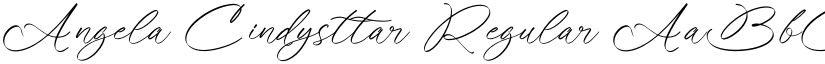 Angela Cindysttar Regular font