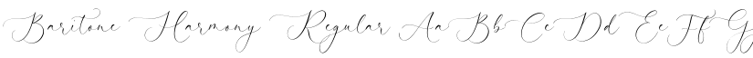 Baritone Harmony Regular font