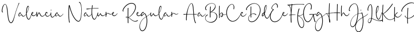Valencia Nature Regular font