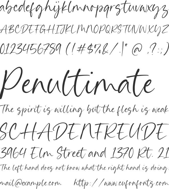 Something Basic font preview