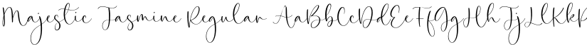 Majestic Jasmine Regular font