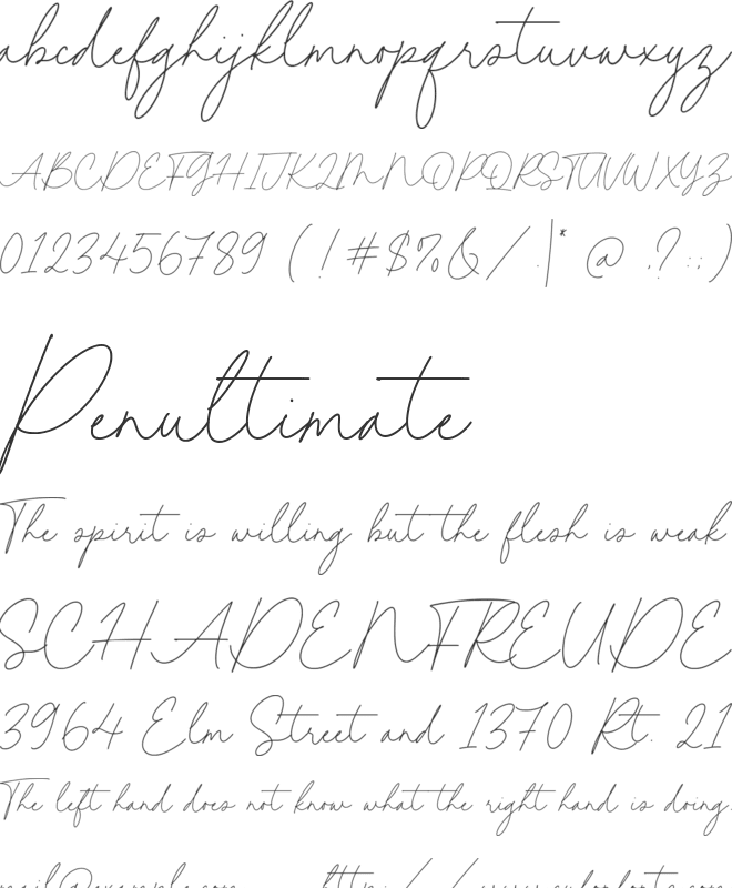 Beauty Paradise font preview