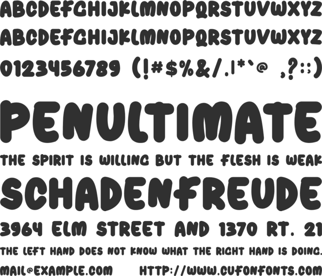 sunday funday font preview