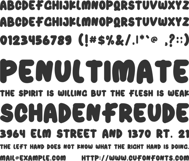 sunday funday font preview