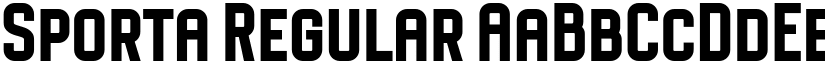 Sporta Regular font