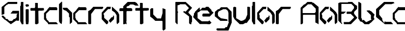 Glitchcrafty Regular font