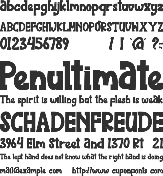 Geralize font preview