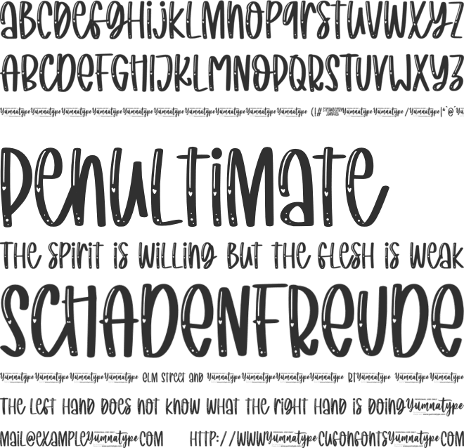 Strawberry Junkies Personal Use font preview