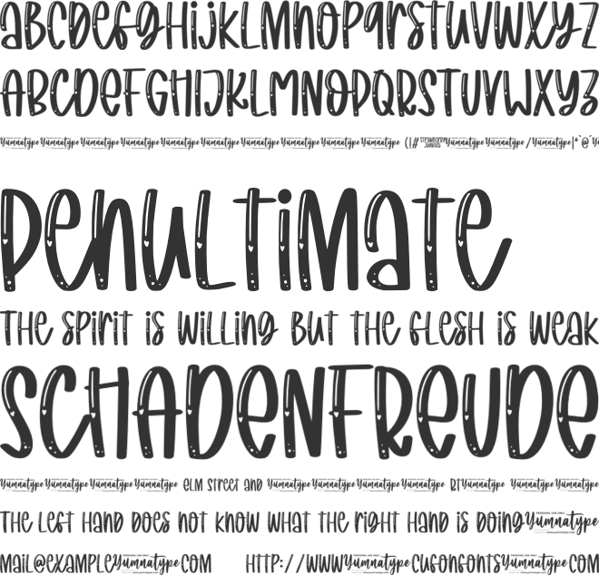 Strawberry Junkies Personal Use font preview