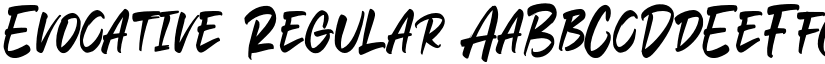 Evocative Regular font
