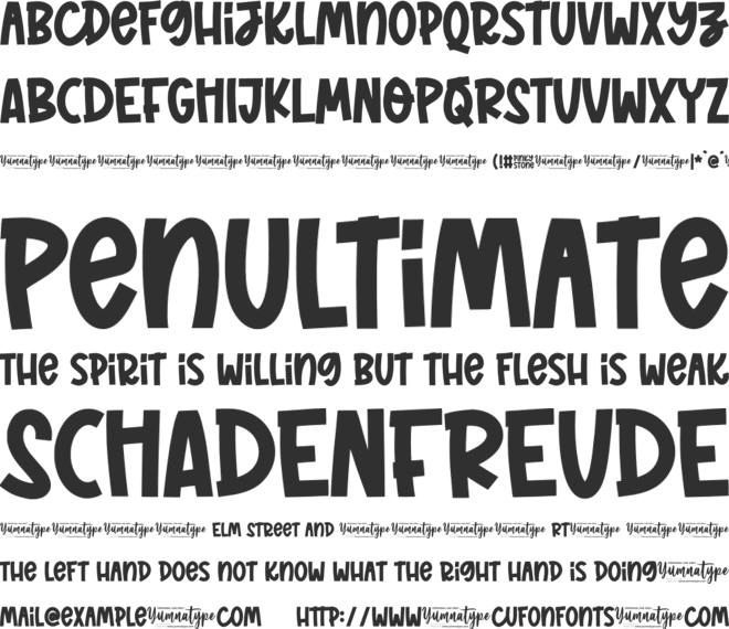 Pinky Stone Personal Use font preview