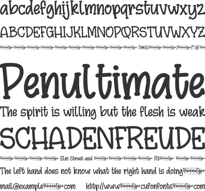 Hello Eiffel Personal Use font preview