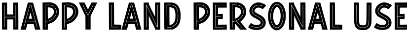 Happy Land Personal Use Regular font