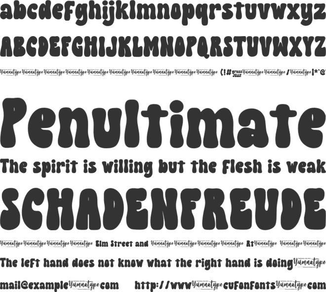 Grass Jelly Personal Use font preview