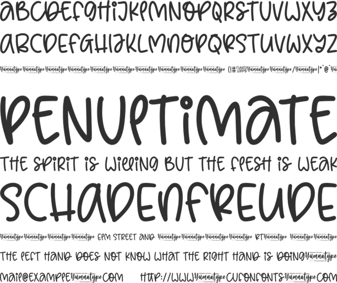 Funny Hippo Personal Use font preview