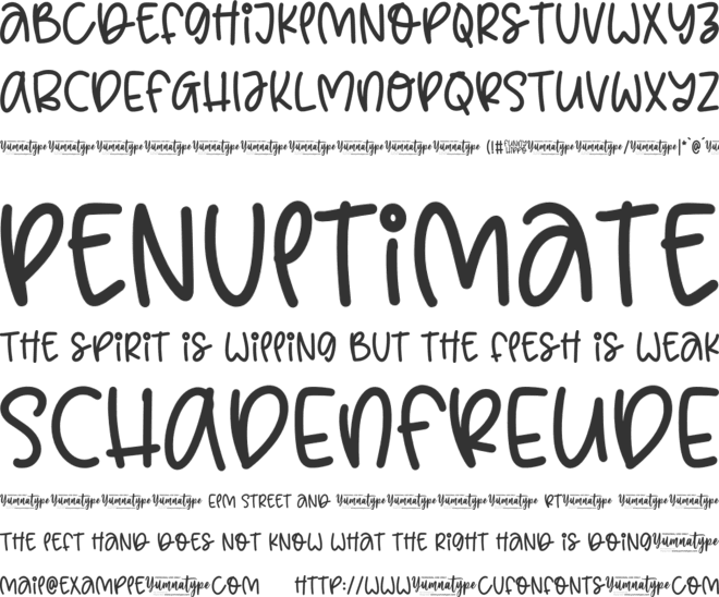 Funny Hippo Personal Use font preview