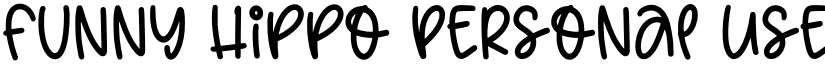 Funny Hippo Personal Use Regular font