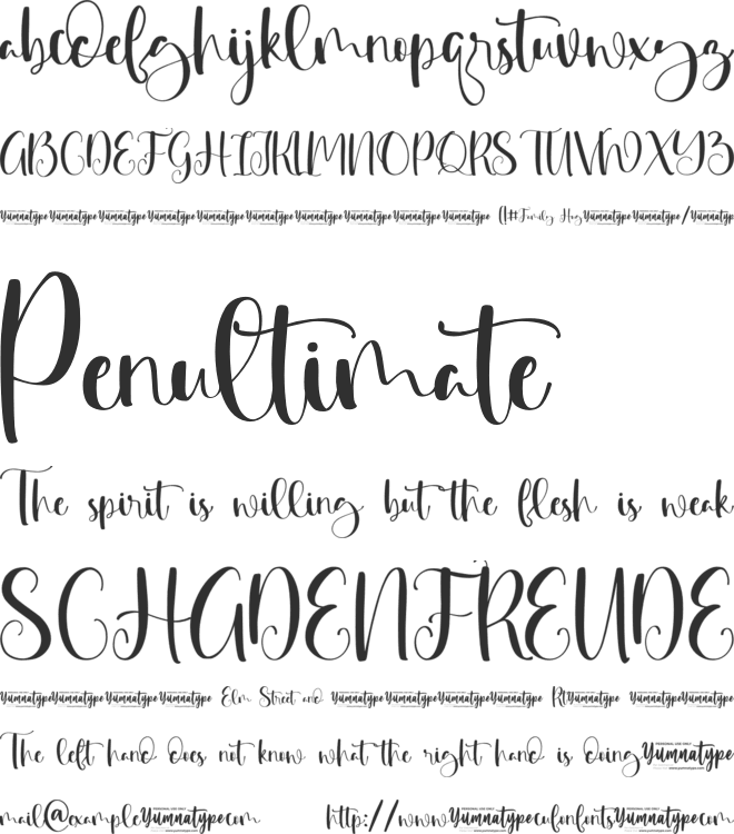 Family Hug Personal Use font preview