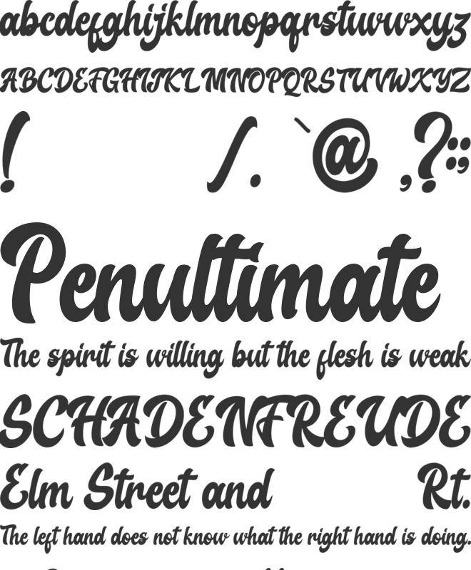 Magnitude font preview