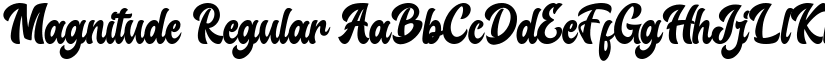Magnitude Regular font